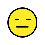 Expressionless Face SVG Icon